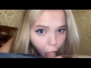 cutie gives a slobbery blowjob, the blonde took her brother’s dick in her mouth, fucked a schoolgirl in her mouth after class, cummed in her sister’s mouth